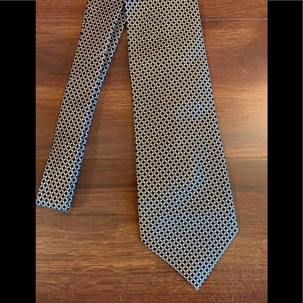 NAUTICA Silk Geometric Pattern Necktie